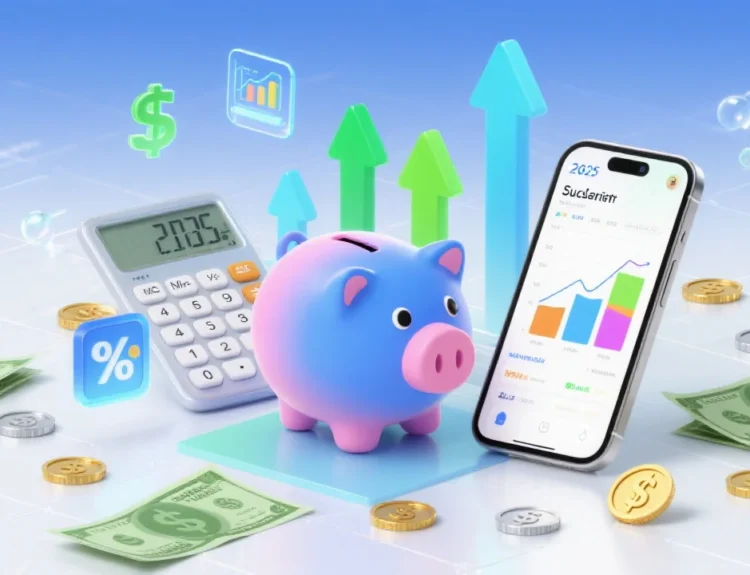 modern professional illustration featuring money-saving concepts