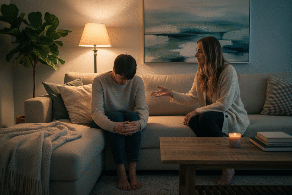 Support someone having a panic attack