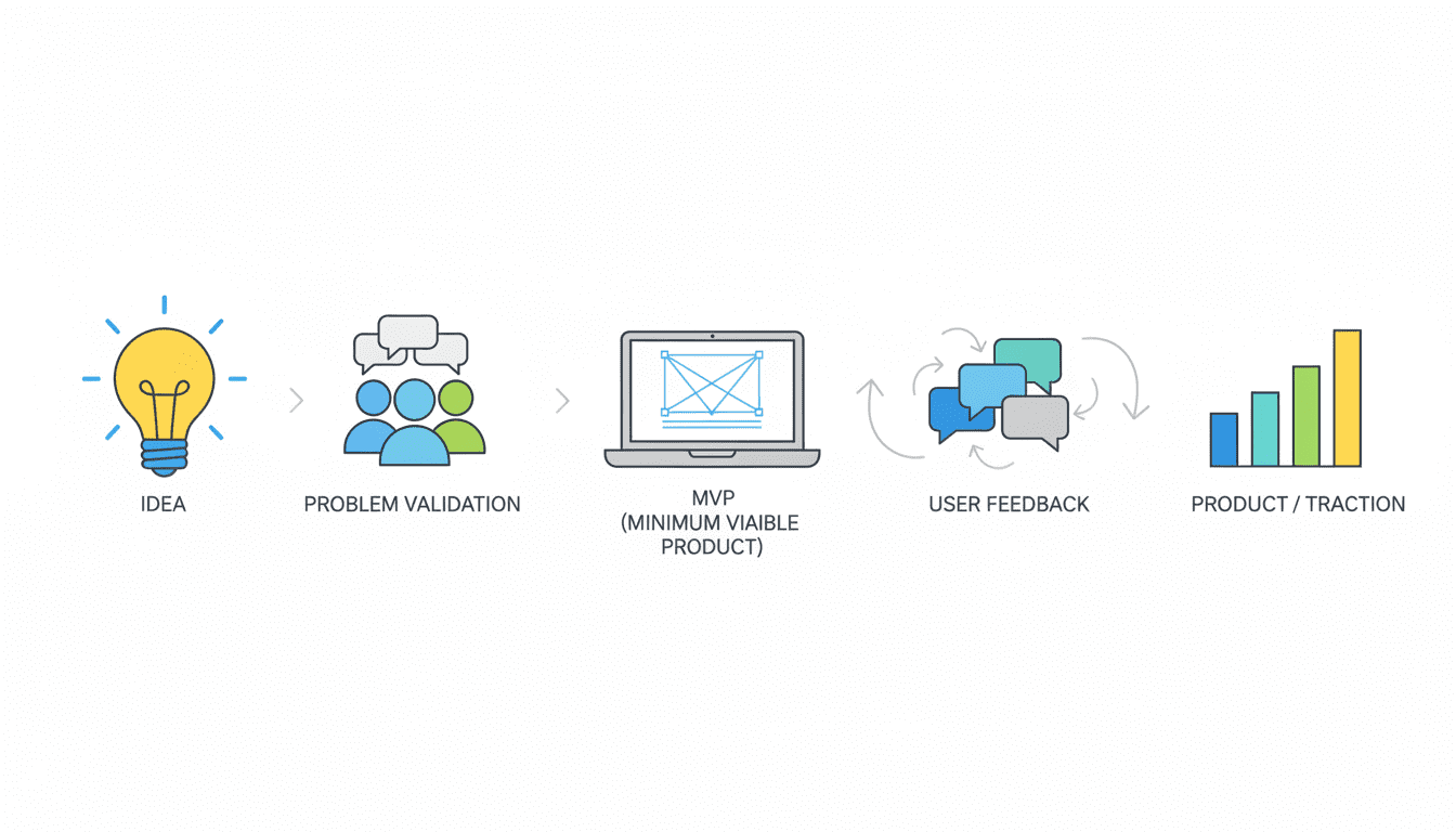 Startup journey from idea to product