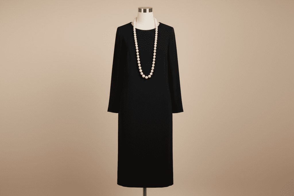 The Little Black Dress with Pearls